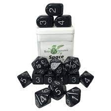 Set of 15 Dice Space Dust